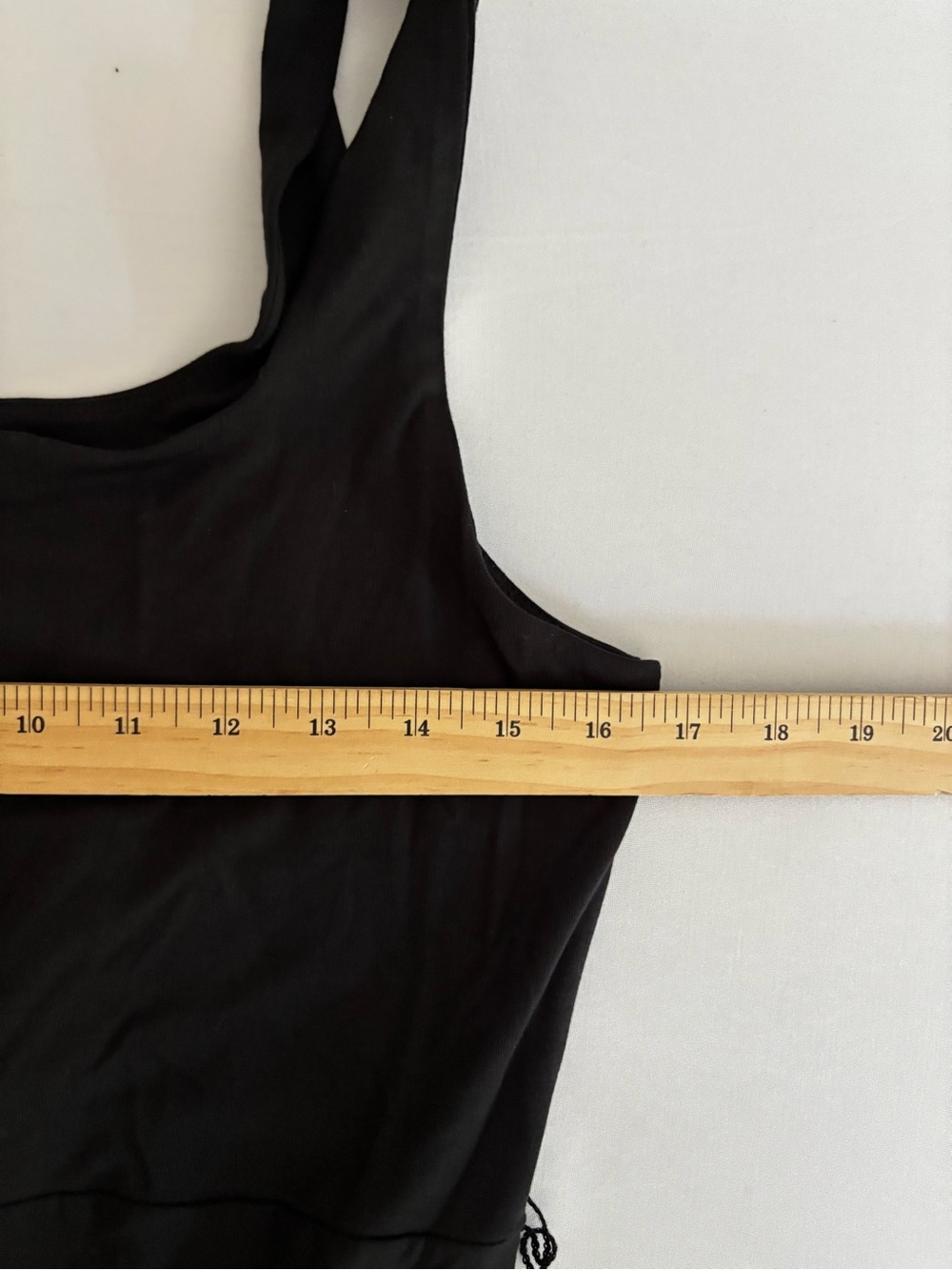 Quince Tencel Jersey Side Tie Midi Dress Black Large NWT Square Neck - Picture 6 of 13
